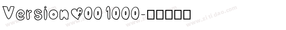 Version 001000字体转换